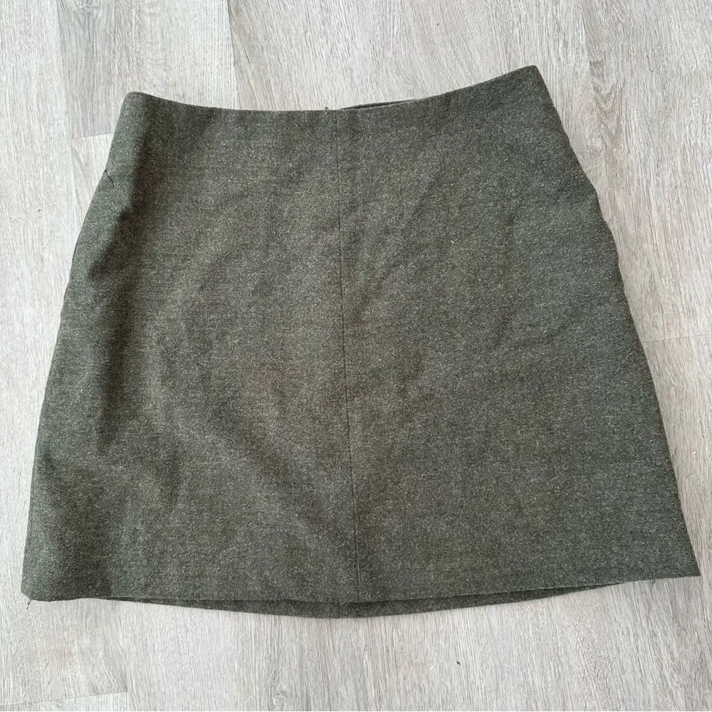 Wilfred Aritzia Renee Mini Skirt Gray Women’s 8 Pockets Lined Academia Classic